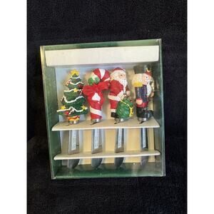 Vtg 1994 Christmas Spreaders by Boston Warehouse Set of 4 Holiday Festive New